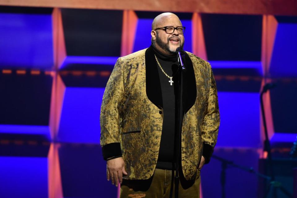 Fred Hammond of Commissioned performs onstage during the BET Super Bowl Gospel Celebration at the James L. Knight Center on January 30, 2020 in Miami, Florida. (Photo by Aaron J. Thornton/Getty Images for BET)