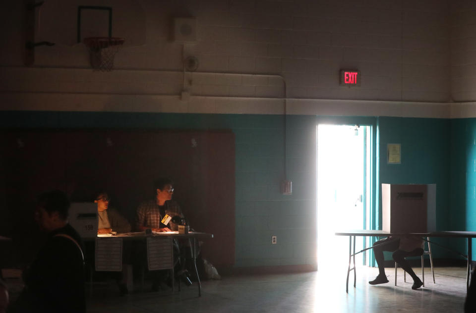 A power outage in Toronto had voters casting their ballots in the Federal Election by lantern light