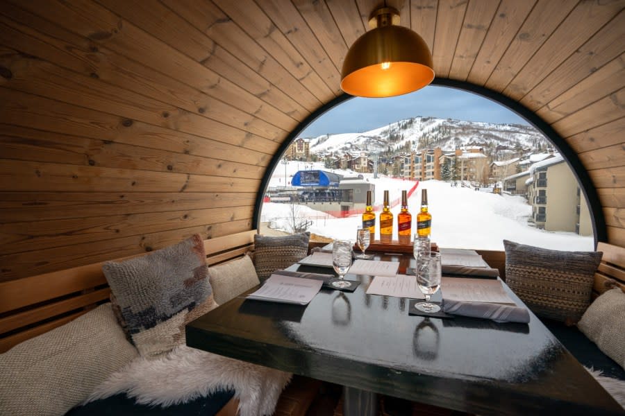 Steamboat Resort offers a dining experience inside of an old whisky barrel.