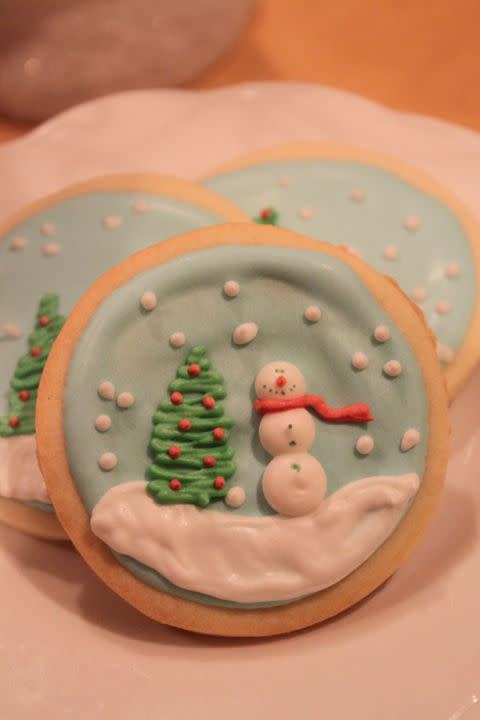 Snow Globe Sugar Cookies