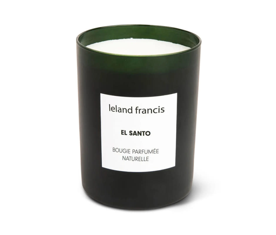 <p> Leland Francis is akin to some other brands on this list who initially started in the personal fragrance, home décor, or grooming arenas, but also excel in the realm of home scents. Small-batch production, hand-pouring techniques, and a commitment to 100% soy wax, the brand proudly embraces eco-friendliness as a calling card. While many brands have riffed on the aromatic wonders of Palo Santo, renowned for its ability to rejuvenate energy and dispel negativity, Leland Francis elevates the experience by blending Palo Santo with a top note of orange, layered over a foundation of vetiver and cedar. The result is a divine, smoky creation. </p>