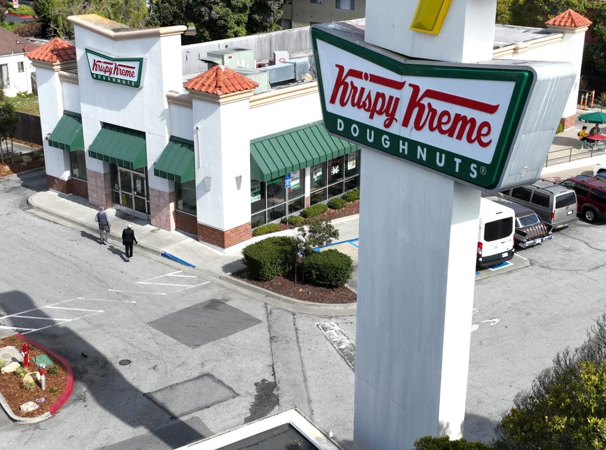 Krispy Kreme exterior aerial