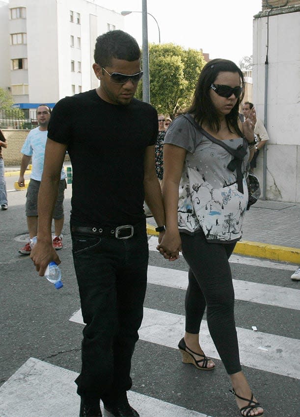 Dani Alves y su exmujer, Dinorah Santana