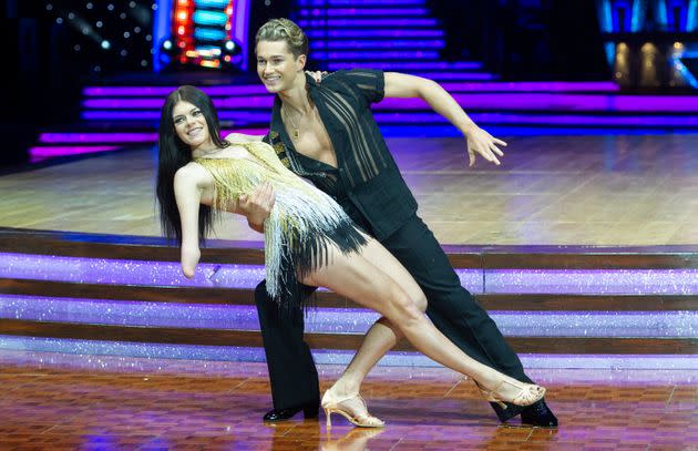 Lauren with dance partner AJ Pritchard (Photo: Katja Ogrin via Getty Images)