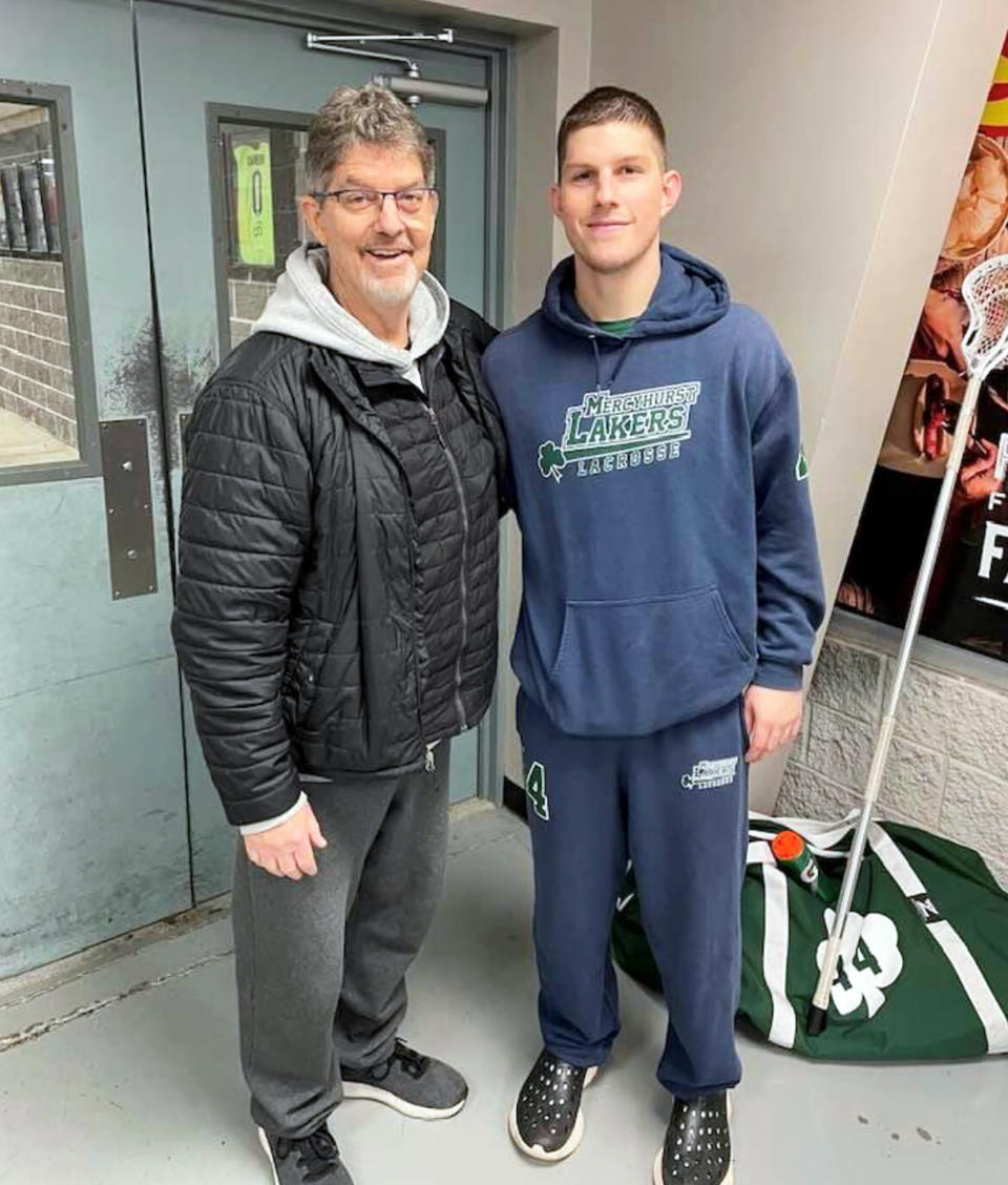 Despite losing 60 pounds while waiting for a heart and undergoing a transplant, Ryan Scoble felt determined to take the lacrosse field again. (Courtesy Ryan Scoble)