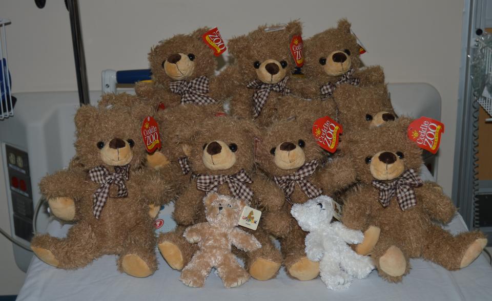 During the month of December, for every teddy bear purchased, Whirlygigs will donate two teddy bears for Exeter Hospital’s Emergency Department.