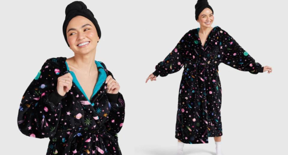 Woman in Space Oodie Dressing Gown