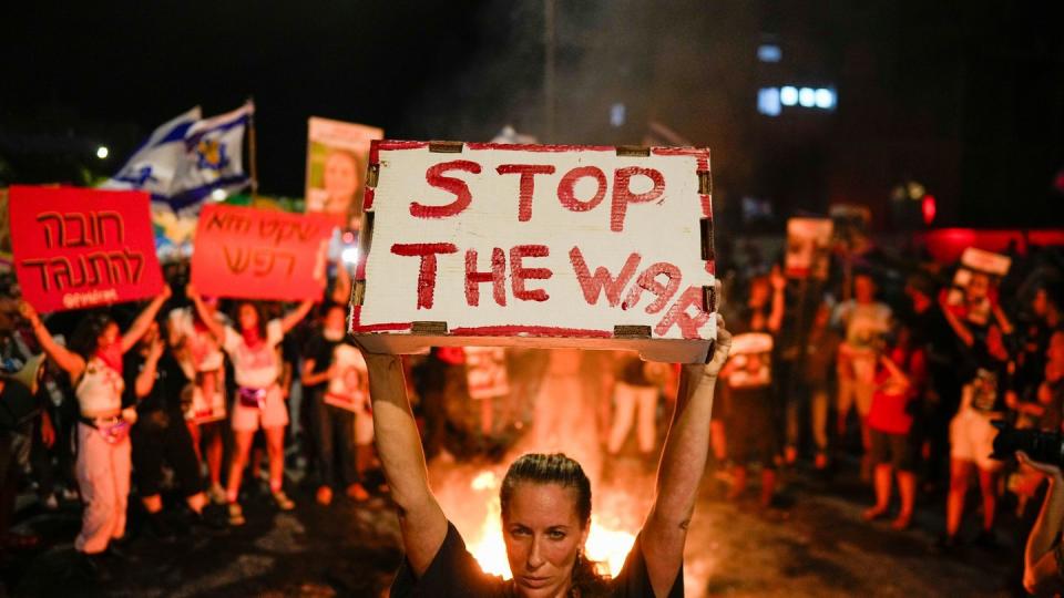 Massenproteste in Israel gegen die Regierung (Bild: dpa)