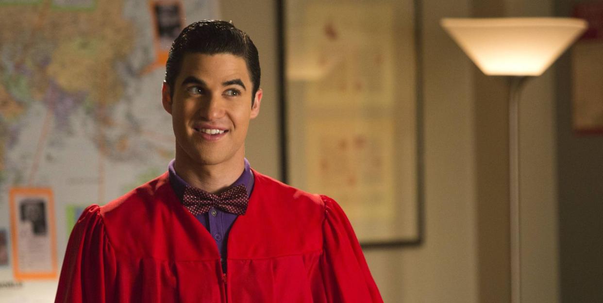 darren criss as blaine anderson in glee season 5