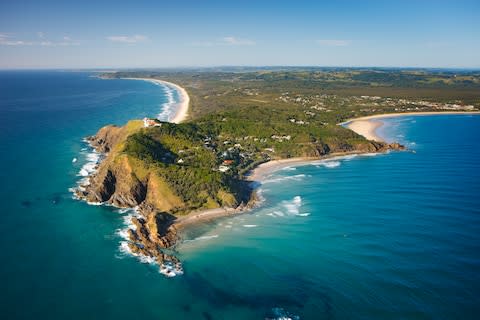 Byron Bay: it was once illegal to swim here during the day - Credit: getty