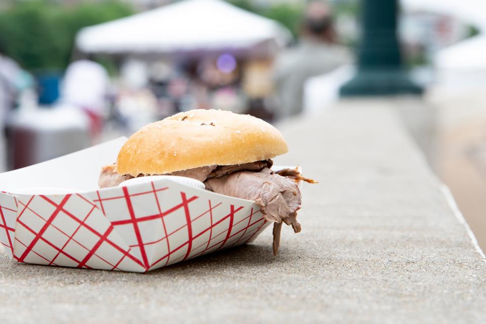 Roast Beef on Weck from Buffalo's Best during a previous Taste of Cincinnati event.