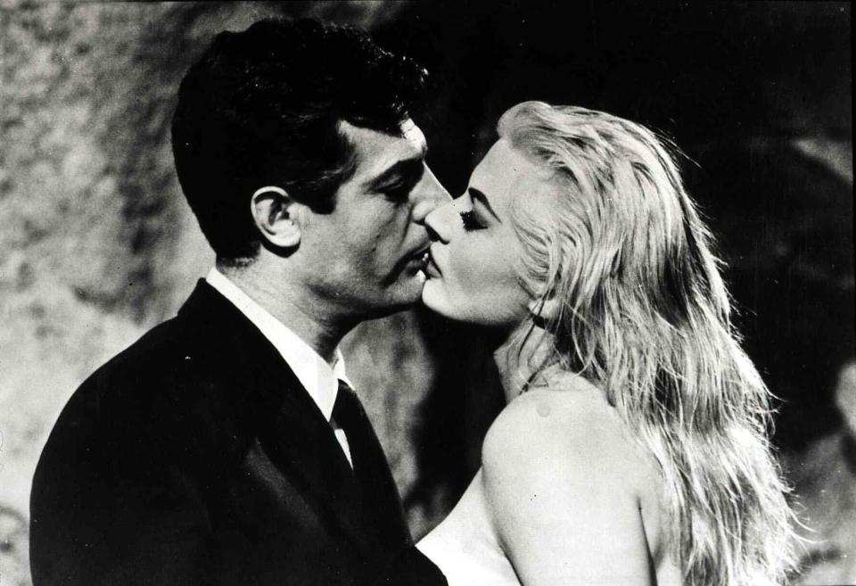 Marcello Mastroianni and Anita Ekberg in La Dolce Vita (1960)
