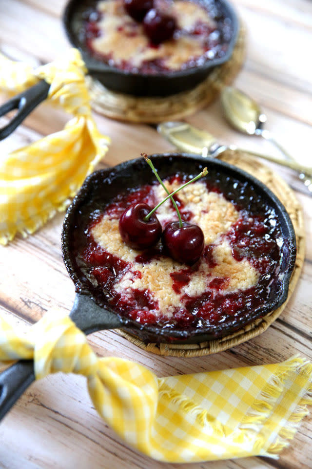 Skillet Cherry Cobbler