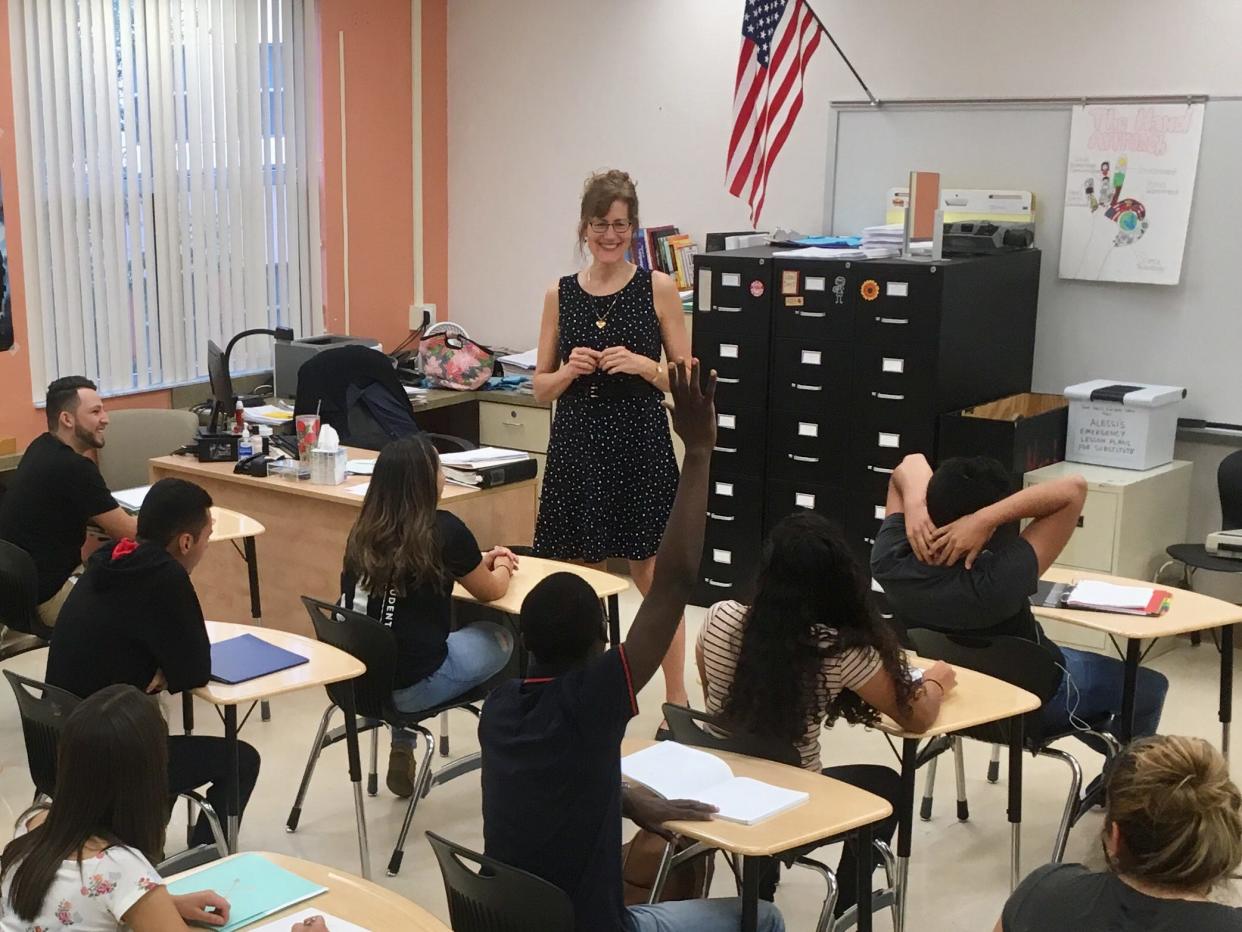 Janet Alessi has been teaching English at John I. Leonard High School since 1983. She's battled her "trifecta" of introvert tendencies all the way and helps her students do the same.