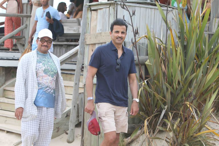 El emir de Qatar, Tamim bin Hamad Al Thani, se retira del parador La Huella
en José Ignacio