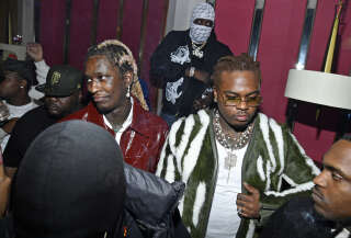 Young Thug et Gunna en octobre 2021 à West Hollywood (Californie), pour la “release party“ (fête de sortie) de 