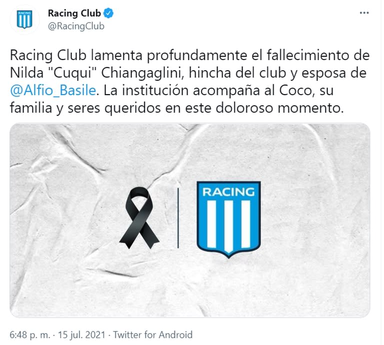 El sentido posteo de Racing