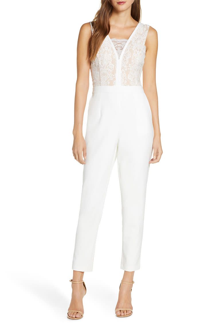 Adelyn Rae Sophie Lace Jumpsuit