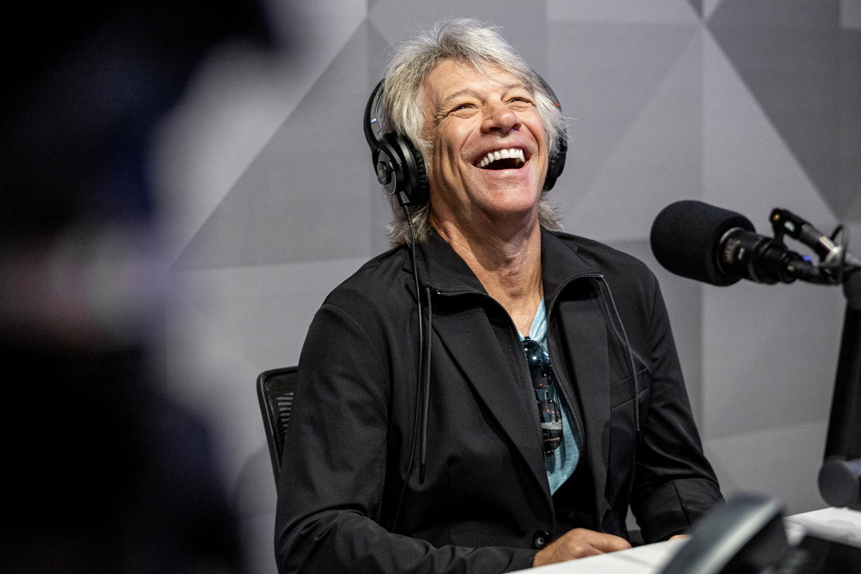 MIAMI BEACH, FLORIDA - MAY 02: Jon Bon Jovi attends Andy Cohen's live broadcast at the new SiriusXM Miami Studios on May 02, 2023 in Miami Beach, Florida. (Photo by Emma McIntyre/Getty Images for SiriusXM)