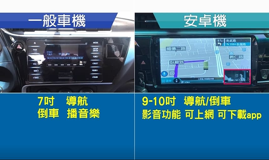 現在不少駕駛都會在車內裝安卓車機。（圖／東森新聞）