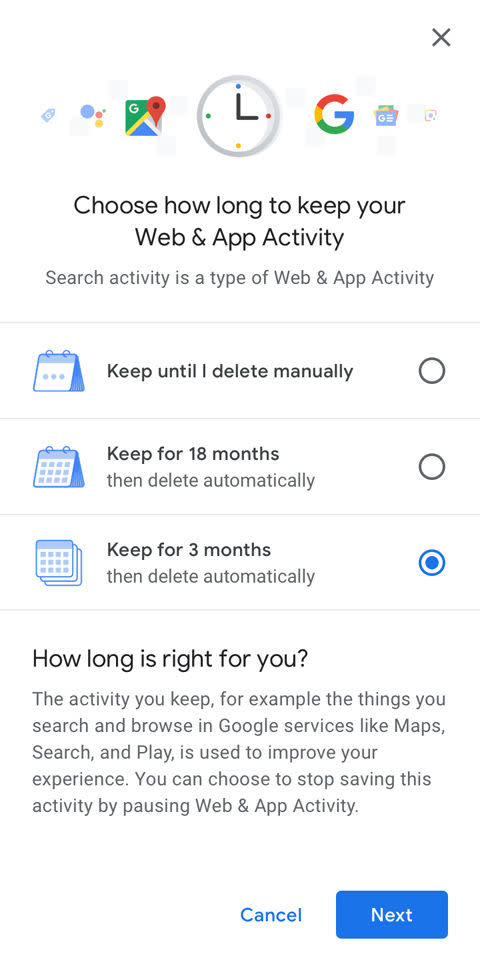 If you're worried about your Google data history coming back to haunt you,you'll be glad to hear that there's now an easy way to keep that historybrief