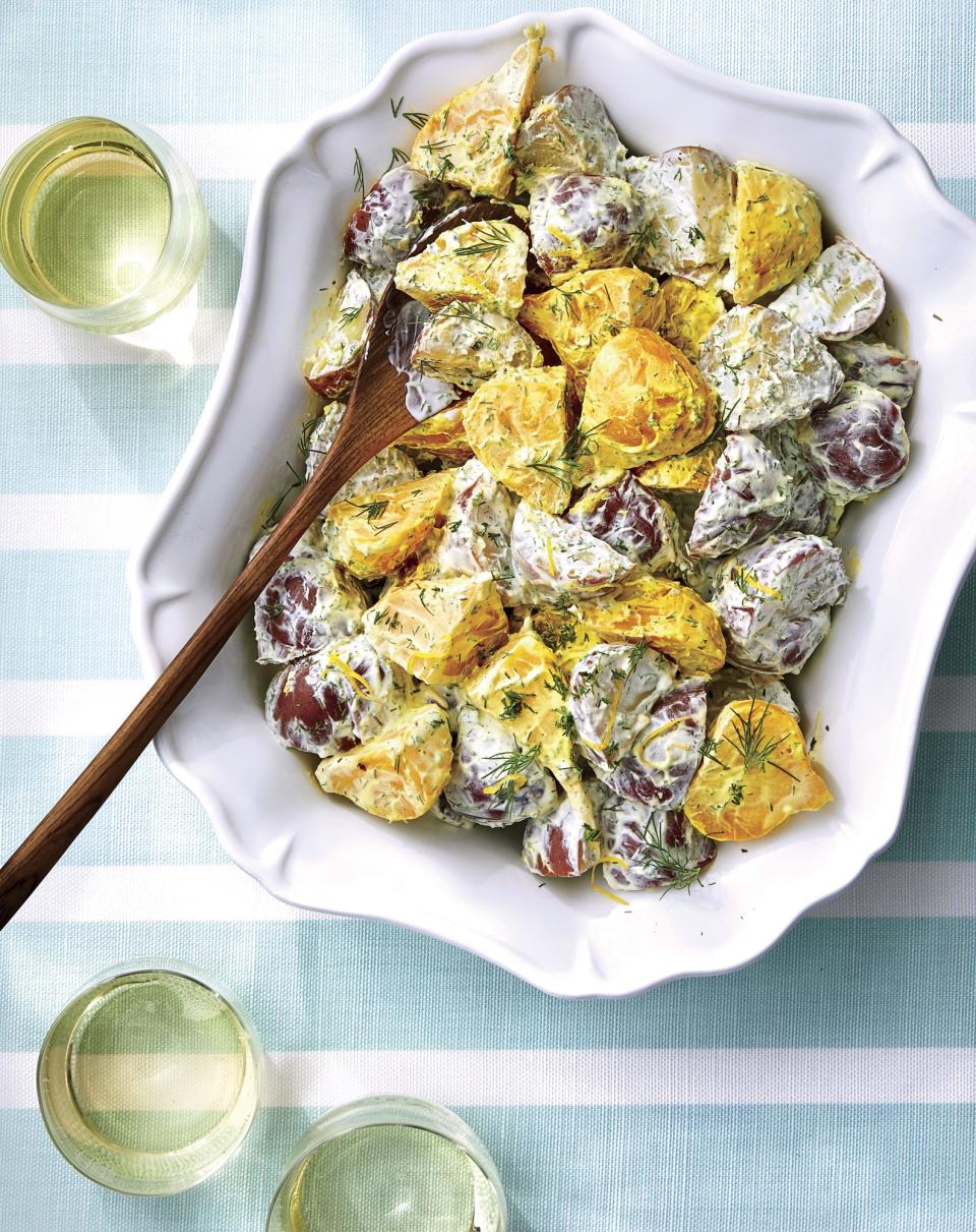 Lemon Dill Potato Beet Salad