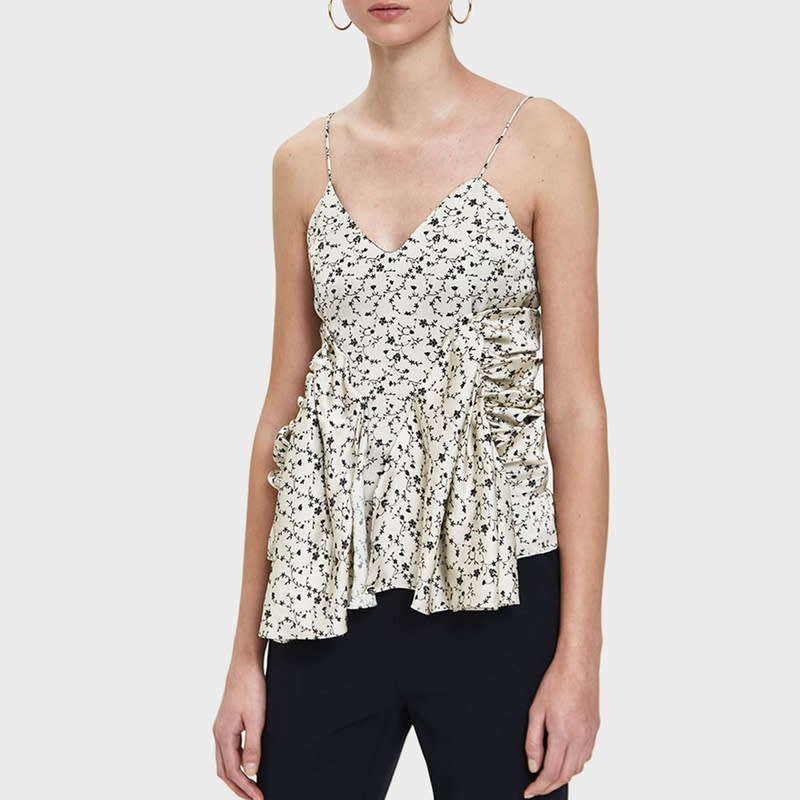 <a rel="nofollow noopener" href="https://rstyle.me/n/c65rqachdw" target="_blank" data-ylk="slk:Ruched Camisole Top, AALTO, $471;elm:context_link;itc:0;sec:content-canvas" class="link ">Ruched Camisole Top, AALTO, $471</a>