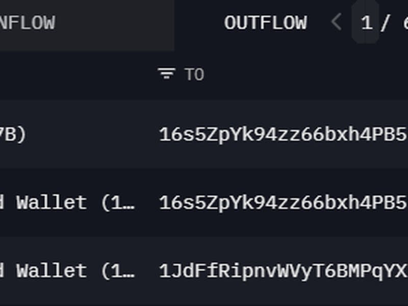 Mt. Gox wallets showed signs of activity. (Arkham)