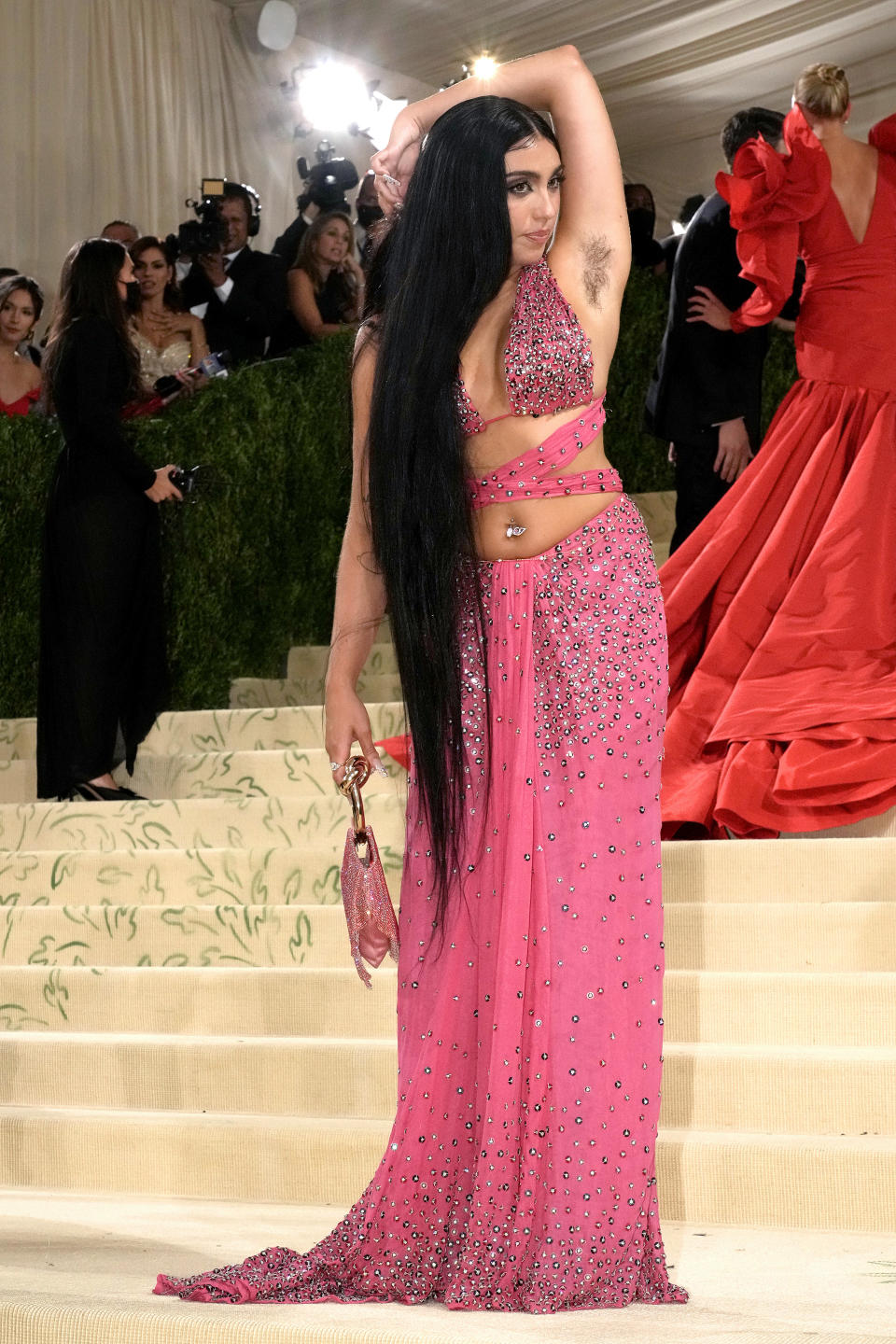 NEW YORK, NEW YORK - SEPTEMBER 13: Lourdes Leon attends The 2021 Met Gala Celebrating In America: A Lexicon Of Fashion at Metropolitan Museum of Art on September 13, 2021 in New York City. (Photo by Jeff Kravitz/FilmMagic)