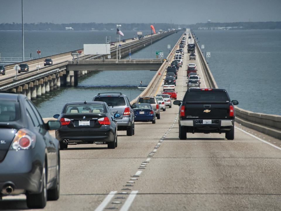 Lake Pontchartrain Causeway in New Orleans, Louisiana