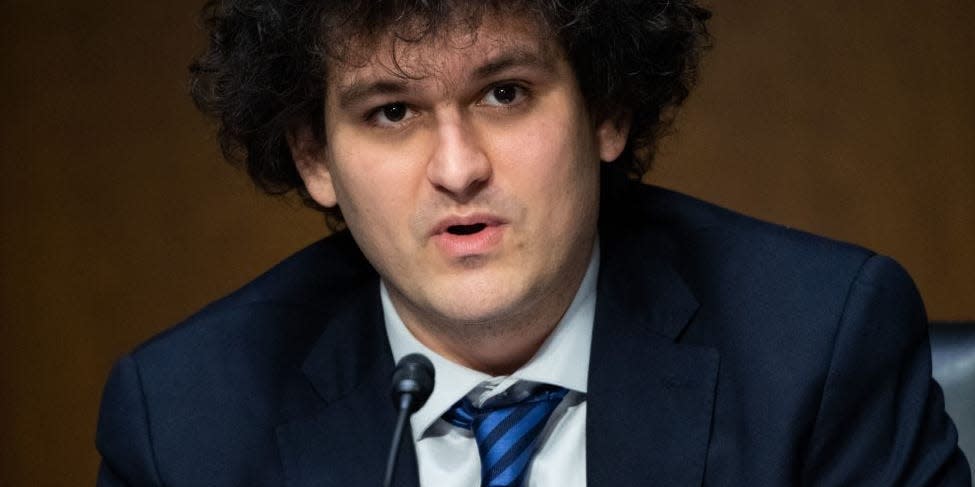 Samuel Bankman-Fried, founder and CEO of FTX, testifies during a Senate Committee on Agriculture, Nutrition and Forestry hearing about "Examining Digital Assets: Risks, Regulation, and Innovation," on Capitol Hill in Washington, DC, on February 9, 2022