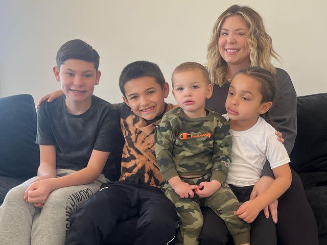 <p>Kailyn Lowry Instagram </p> Kailyn Lowry with her kids, Isaac, Lincoln, Lux, and Creed.