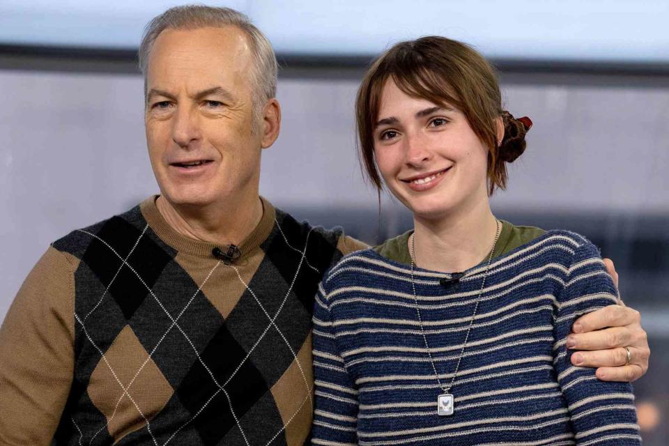 <p>Nathan Congleton/NBC via Gett</p> Bob Odenkirk and his daughter Erin Odenkirk photographed on Oct. 10, 2023