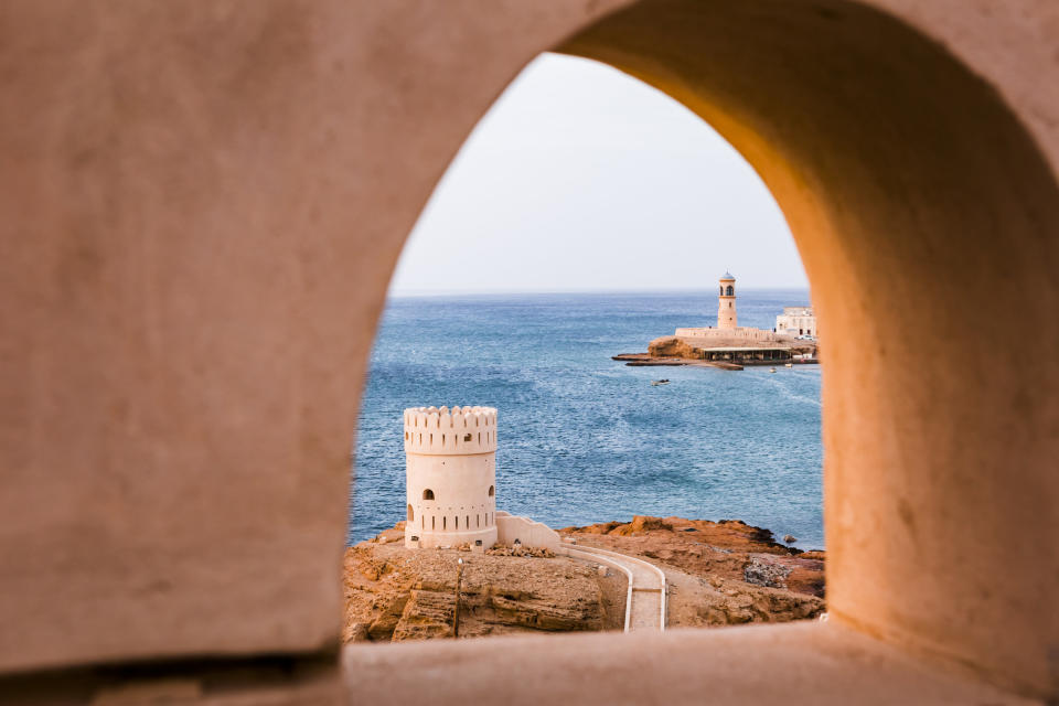 the sea with a lighthouse