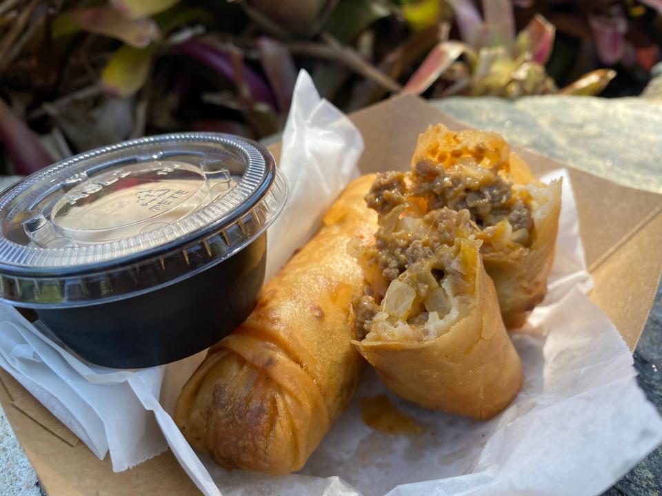 cheesburger egg roles from magic kingdom in disney world