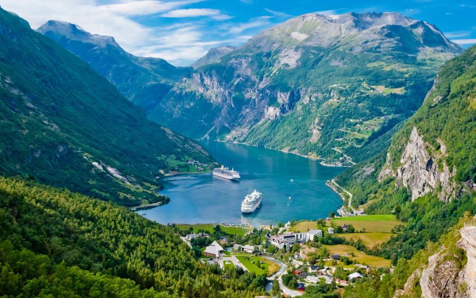 The Geiranger fjord is protected by UNESCO as a world heritage site.