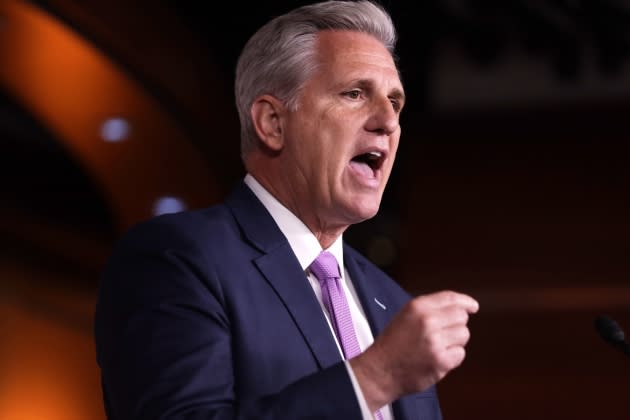 House Minority Leader McCarthy Holds Weekly Press Conference - Credit: Alex Wong/Getty Images