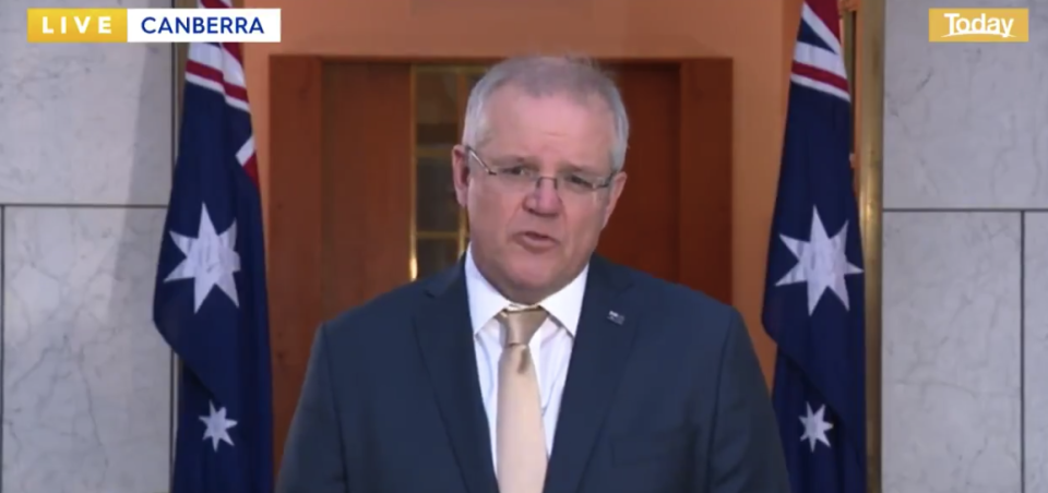 Scott Morrison has warned Victorians may be fined if they refuse testing. Source: Today