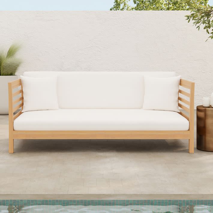 <p><a href="https://go.redirectingat.com?id=74968X1596630&url=https%3A%2F%2Fwww.westelm.com%2Fproducts%2Fnatural-wood-outdoor-daybed-h3296&sref=https%3A%2F%2Fwww.popularmechanics.com%2Fhome%2Fg60844875%2Fbest-outdoor-daybeds%2F" rel="nofollow noopener" target="_blank" data-ylk="slk:Shop Now;elm:context_link;itc:0;sec:content-canvas" class="link ">Shop Now</a></p><p>Natural Wood Outdoor Daybed</p><p>westelm.com</p><p>$1449.00</p>