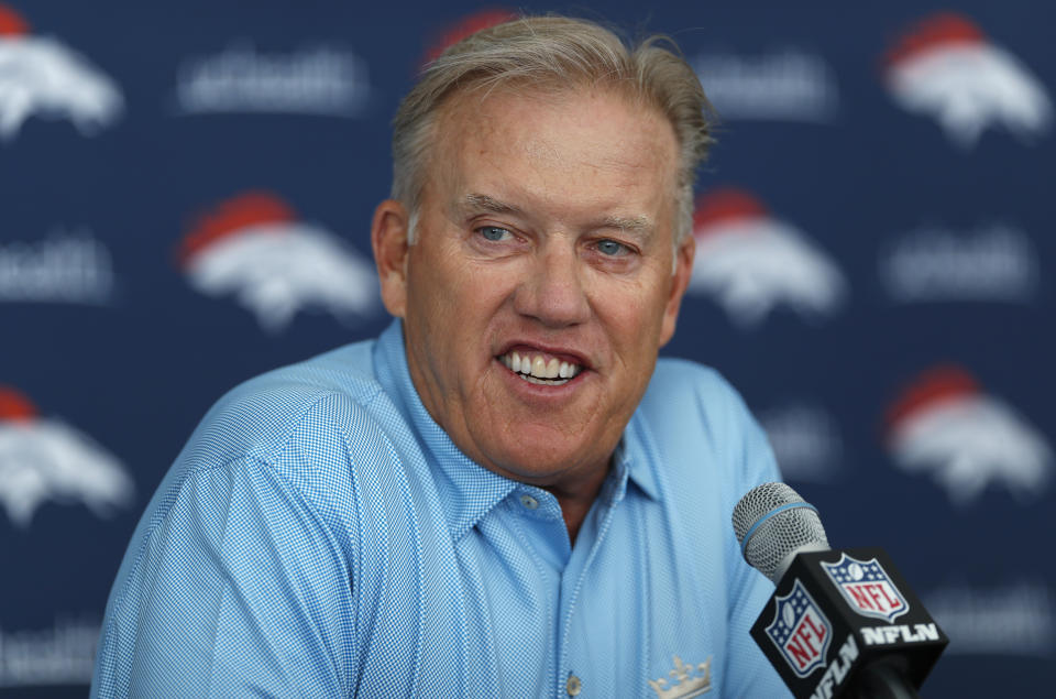 Put anybody alongside him, and John Elway will probably outshine them. (AP)