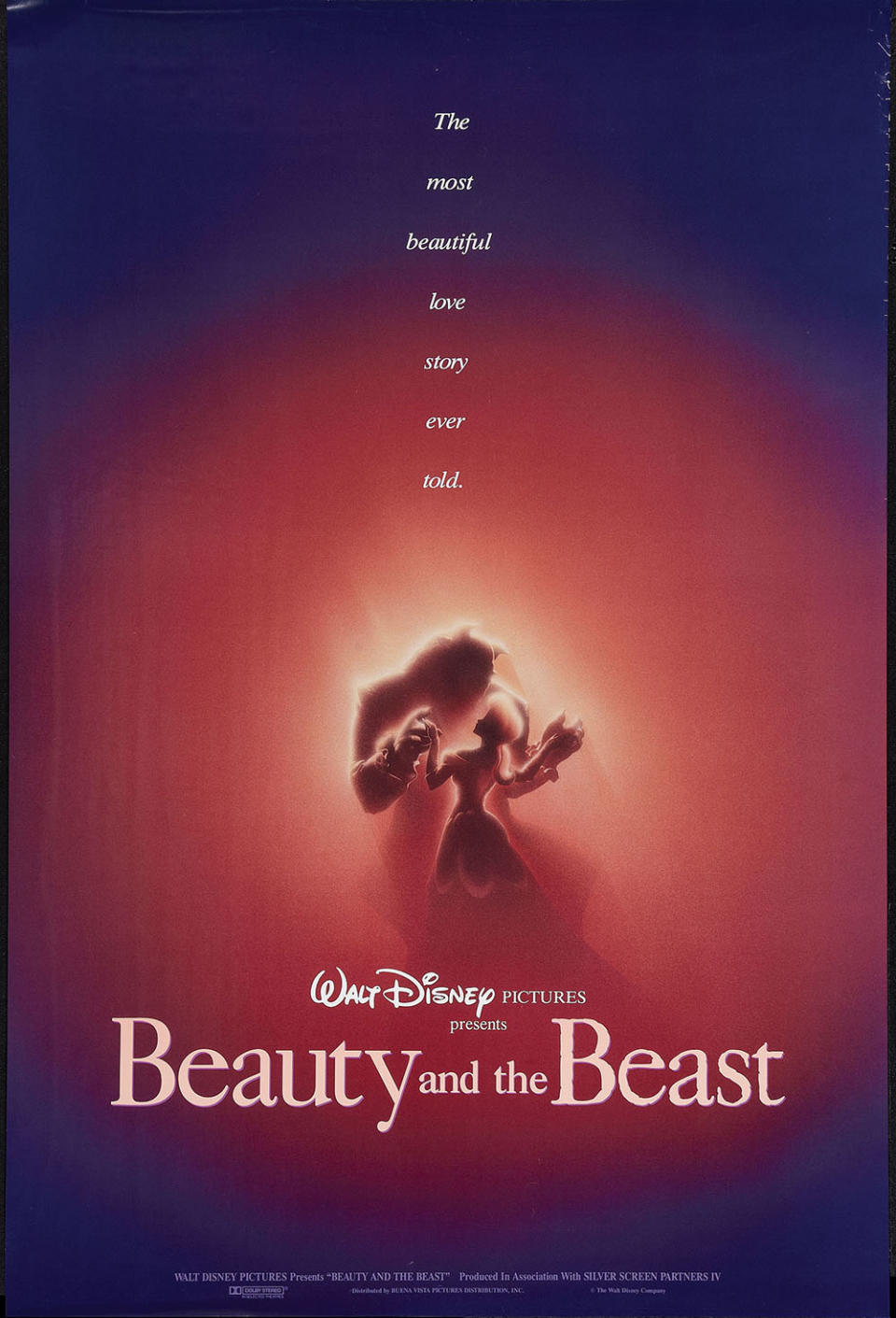 The Beauty and the Beast poster was designed to appeal to adults as well as children. - Credit: Walt Disney Pictures/Everett Collection