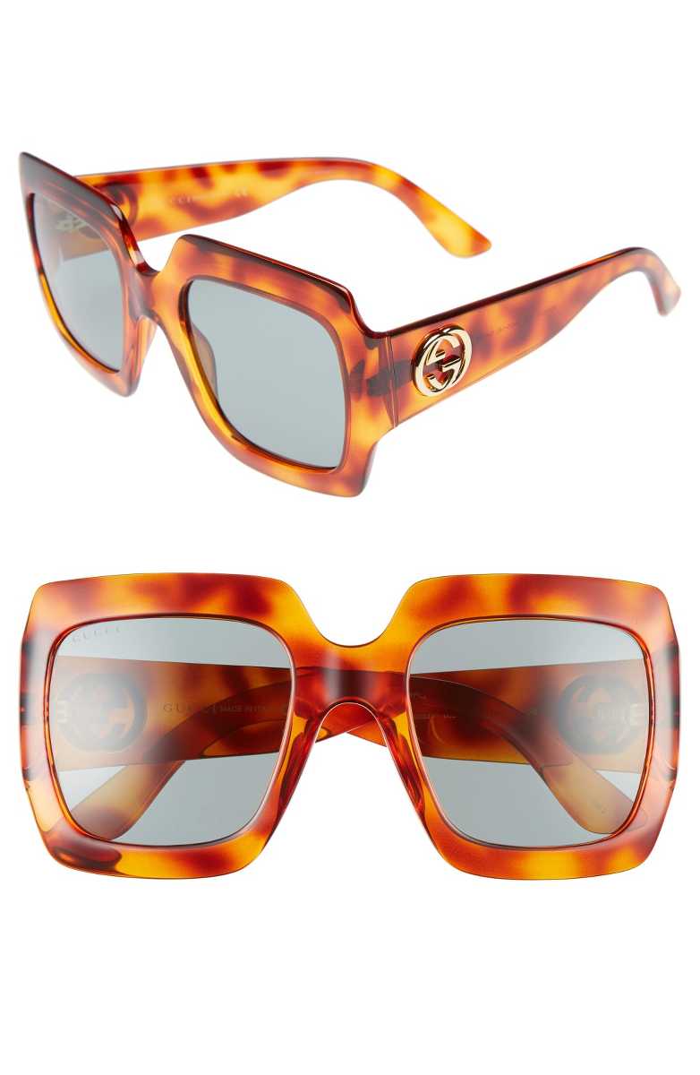 GUCCI 54mm Square Sunglasses