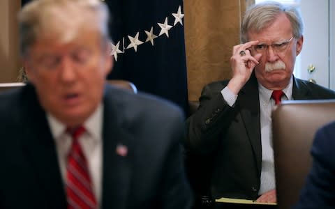 Trump Bolton - Credit: Chip Somodevilla/Getty Images North America