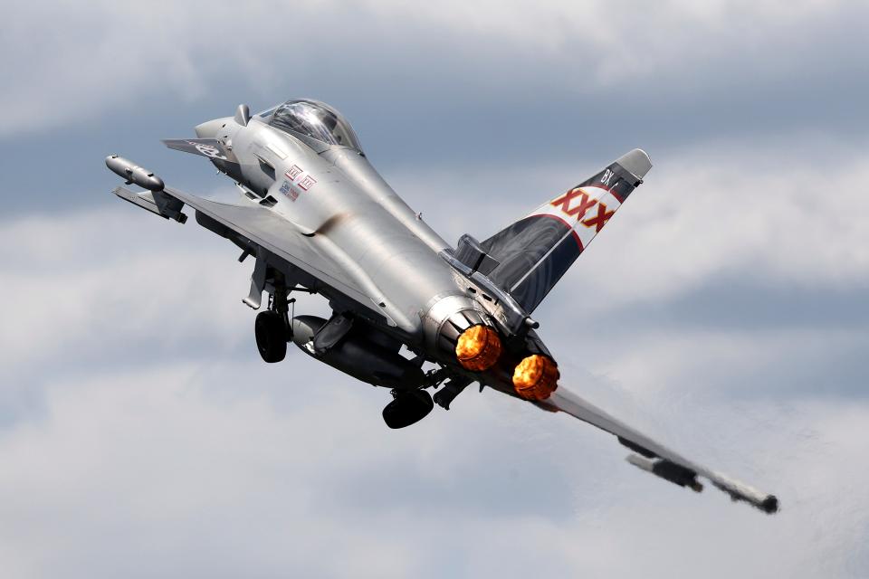 A Eurofighter Typhoon.