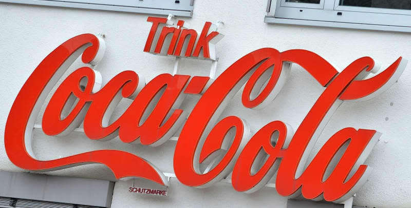 Coca-Cola logo pictured on the administrative building of the beverage manufacturer. Carmen Jaspersen/dpa