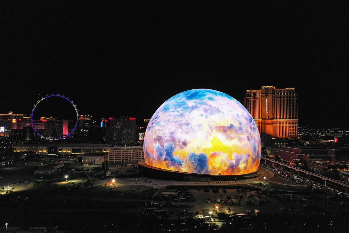 The game has truly changed. Footage from @Sphere opening night with @U, Sphere Las Vegas