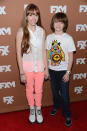 Holly Taylor and Keidrich Sellati attend the 2013 FX Upfront Bowling Event at Luxe at Lucky Strike Lanes on March 28, 2013 in New York City.