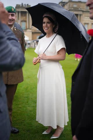 <p>Yui Mok-WPA Pool/Getty </p> Princess Eugenie at the Buckingham Palace garden party on May 21, 2024.