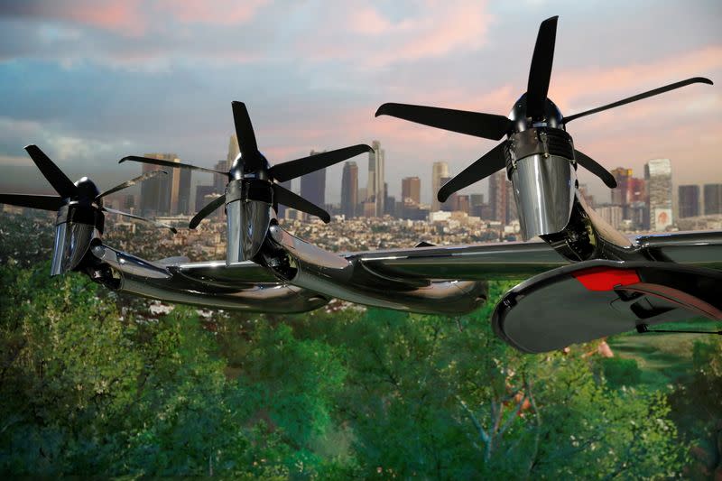 Flying taxi company Archer Aviation unveils all-electric aircraft in Los Angeles