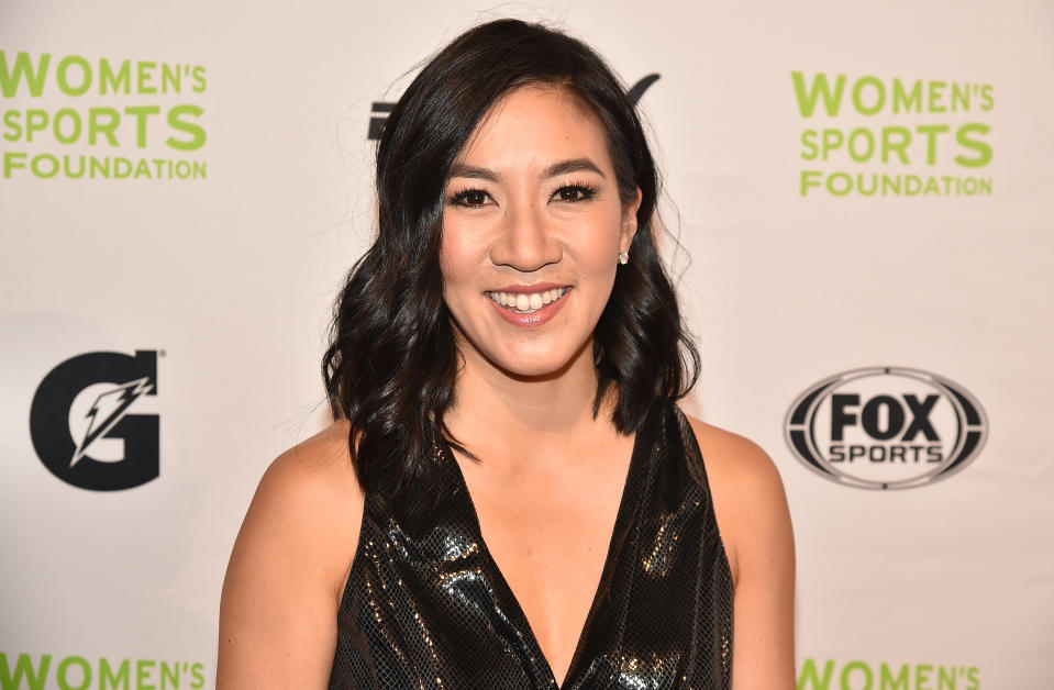 <p>Figure Skater Michelle Kwan attends the 37th Annual Salute To Women In Sports Gala at Cipriani Wall Street on October 19, 2016 in New York City. (Photo by Theo Wargo/Getty Images for Women’s Sports Foundation) </p>